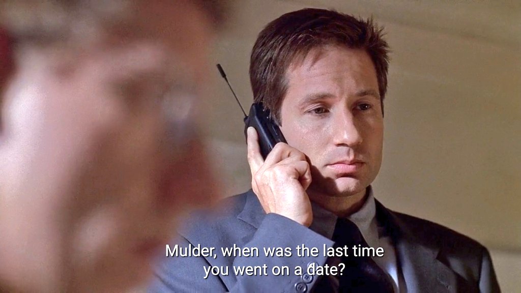 Don't "yours truly" me, you can't even make a proper move to Scully, you damn coward. And i must say i choked on the 4th pic