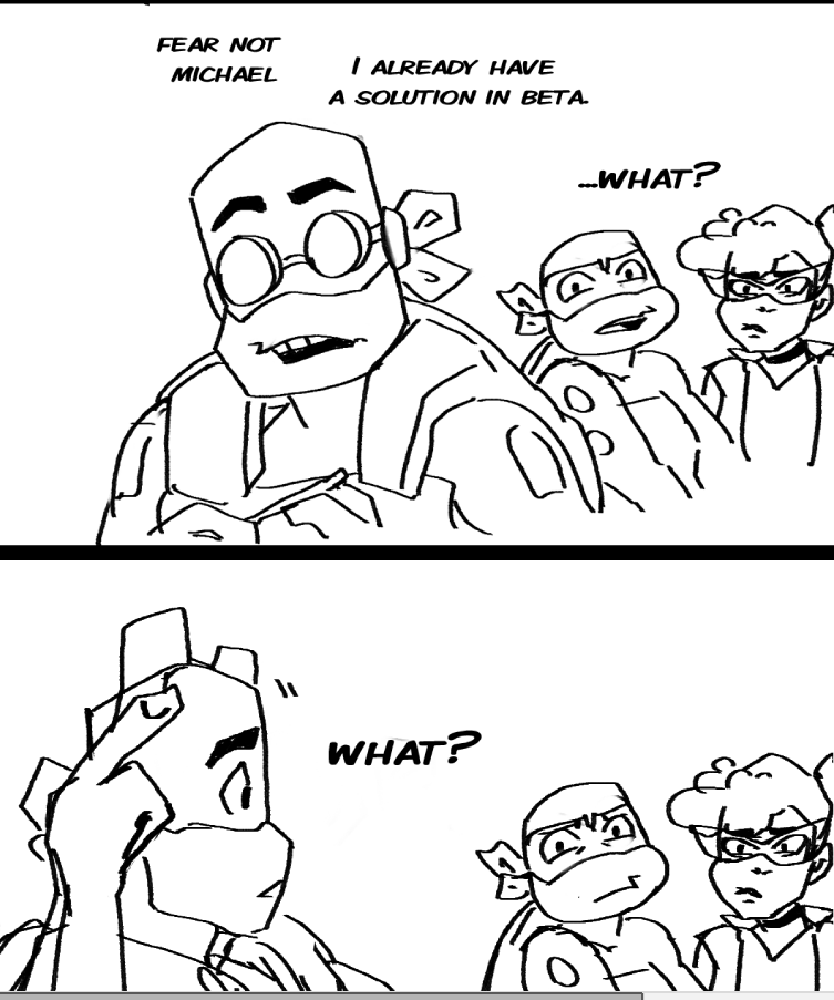 Turtles_Rising's tweet photo. I drew this ages ago but I still will bleed for Mad Scientist Donnie. #RiseOfTheTMNT https://t.co/fexOuC9Rl3
