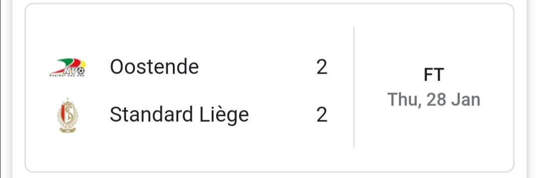 ReeceBcfc96's tweet photo. Always have a little pound bet here and there for a bit of fun; hoping one day it will come in, this one was probably the closest I'll ever get😔
#TheOneThatGotAway

@SkyBet 
@StandardLiegeEN 
 cheers, trusted you https://t.co/UzoviKXBeH