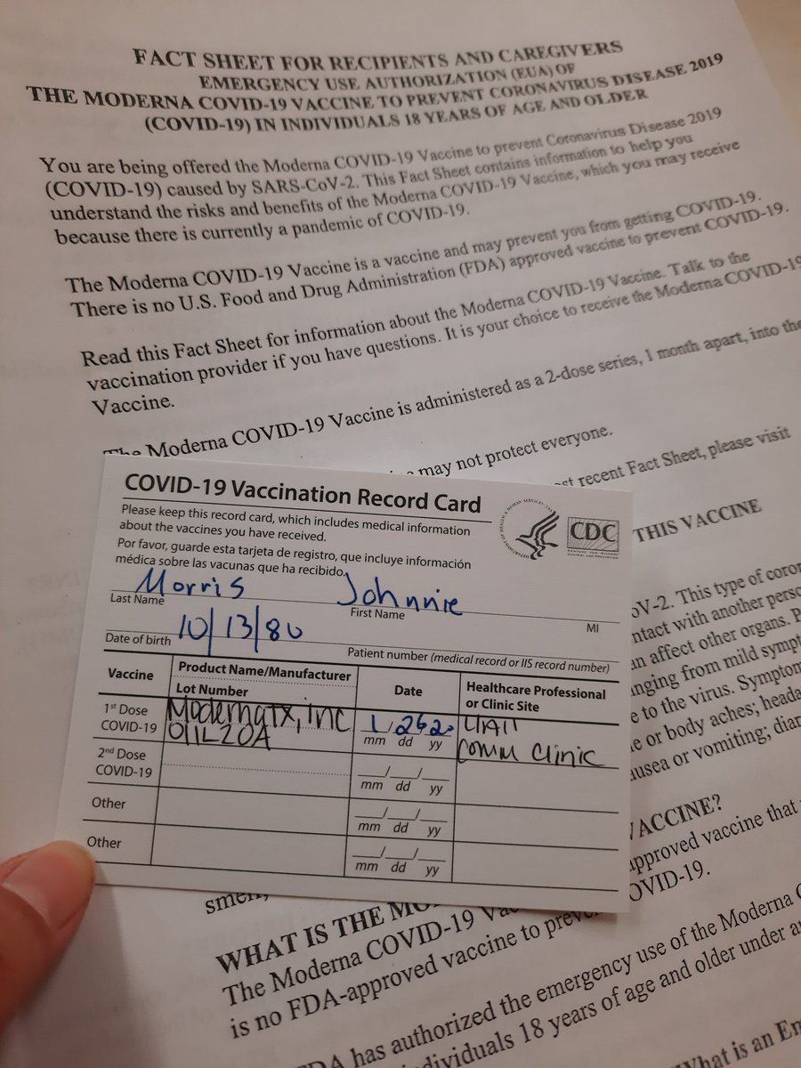 On the 26th, I got my first dose....right around the time that  @GavinNewsom and the state of California was deciding that once again, Disabled and Chronically ill folks were expendable and not worth trying to save.