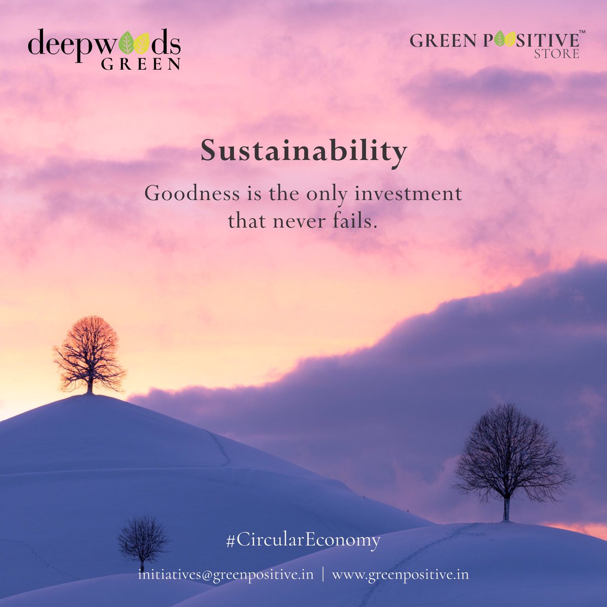 gogreenpositive's tweet photo. Let’s be! #gogreenpositive #deepwoods #deepwoodsgreen #greenpositive #Unsdg #SDGs #sustainability #sustainabledevelopment #greenpositive https://t.co/FysiVXotzX