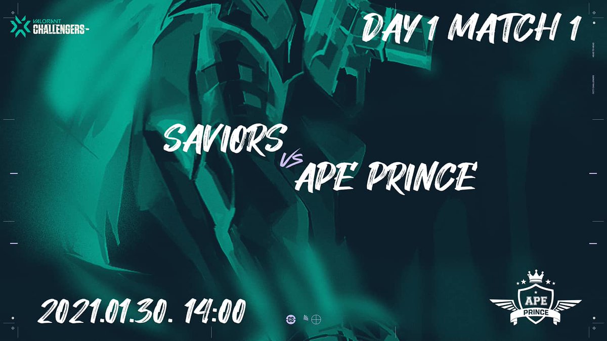GOnGOPrince's tweet photo. VALORANT CHALLENGERS KOREA
DAY 1 MATCH 1 14:00 vs [Saviors]
DAY 1 MATCH 4 17:00 vs [LFS]
DAY 1 MATCH 6 20:00 vs [SPEAR GAMING]
⠀
2021년 처음으로 참여하는 대회
발로란트 챌린저스 코리아 예선
선수분들 에게 랜선 응원 부탁드립니다.
⠀
#VALORANT #APEPRINCE #발로란트 #에이피이스포츠 https://t.co/IwXSDX3fvl