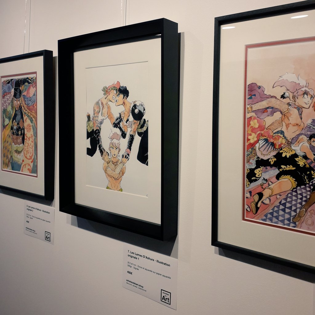 guinoir's tweet photo. La galerie @achetezdelart  sera ouverte aujourd'hui à l'occasion de la sortie et de l'expo
💥Les Lames d'Ashura💥
on m'a même dis que 🐯@CharlieTheChan y sera dans l'après midi !
📖le quartier à de belle librairies si vous voulez prendre votre exemplaire (BDnet par exemple) https://t.co/fRipAGzziN