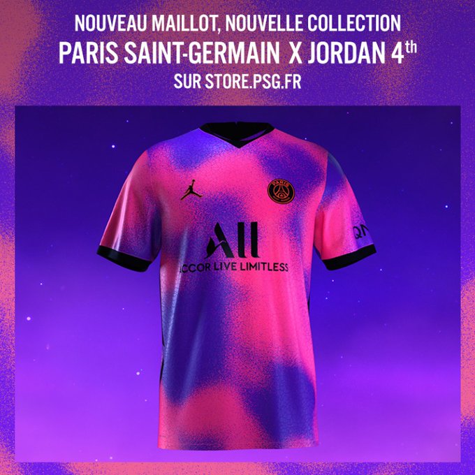 [Petit THREAD] Les réactions après le lancement du maillot n°4 du  #PSG et de la ligne  #Jordan sont assez fascinantes. On a d'abord ceux qui trouvent le maillot très moche et qui sont au bord de l'AVC depuis hier matin. Alors oui, on peut le dire, ce maillot est assez spécial 