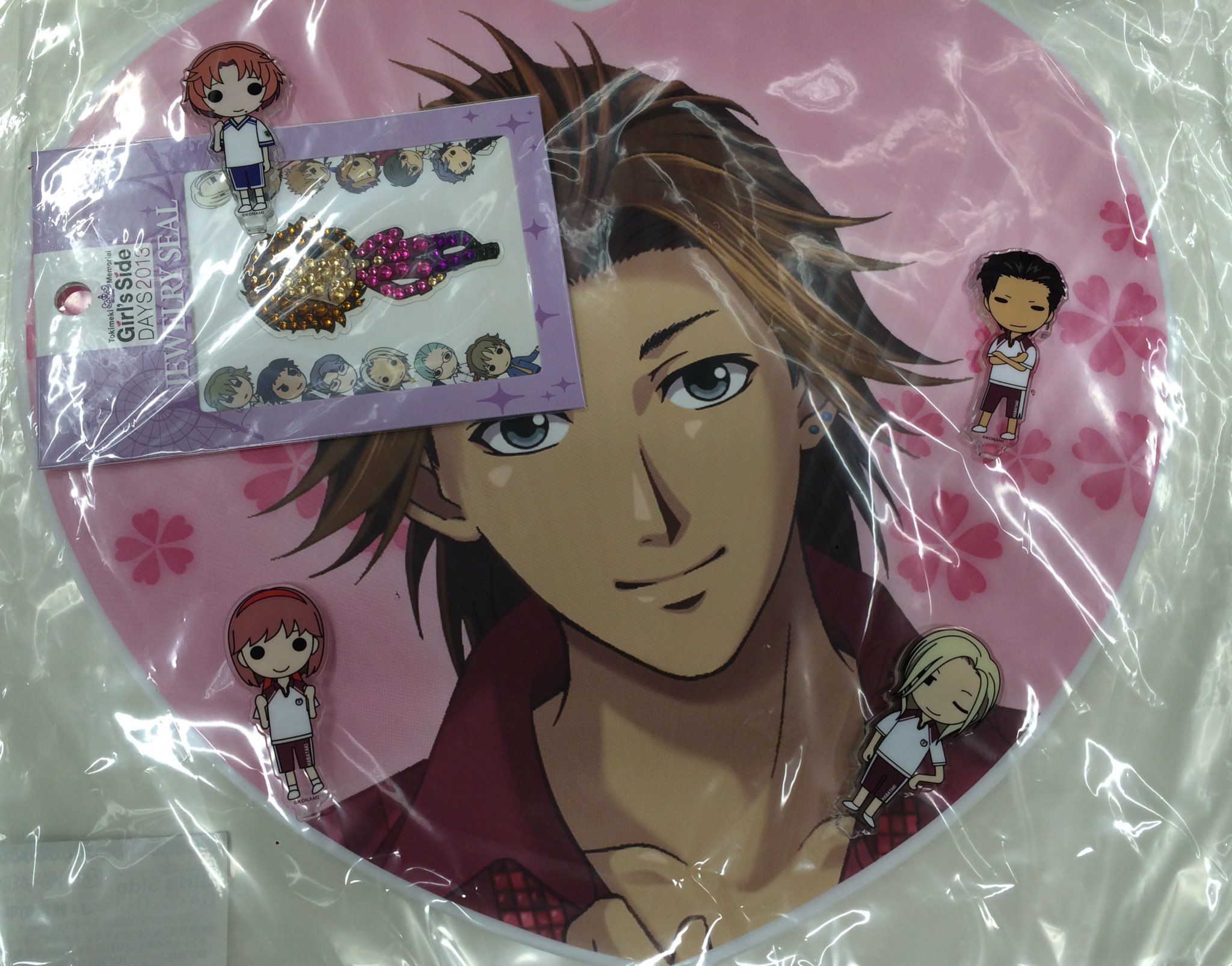 ときめきメモリアルGirl's Side DAYS 応援うちわ&シール 設楽聖司