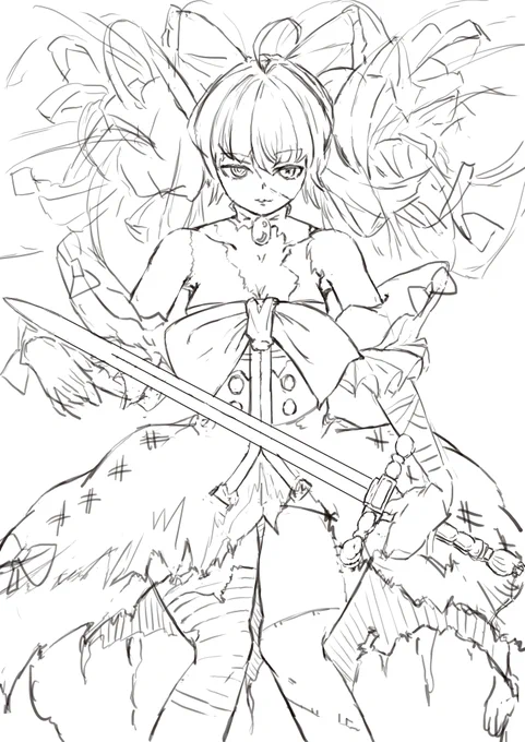 Kureiji Ollie (オリー)  rough
#graveyART #hololivefanart #hololiveID 