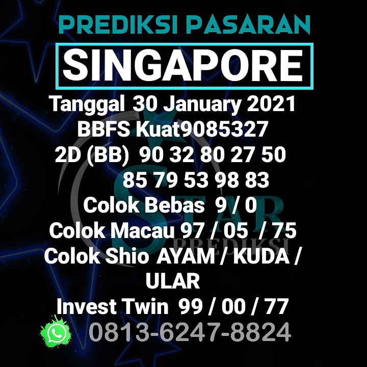 Prediksi Singapore Hari SABTU Tanggal 30 JANUARI 2021

Semoga JP dan tetap ups (Utamakan Prediksi Sendiri)
Info prediksi lainnya: 0813-6247-8824

#prediksisingapore #paitosingapore #singapore #angkajitusingapore #bocoransingapore #sgpjitu #prediksipaitosingapore