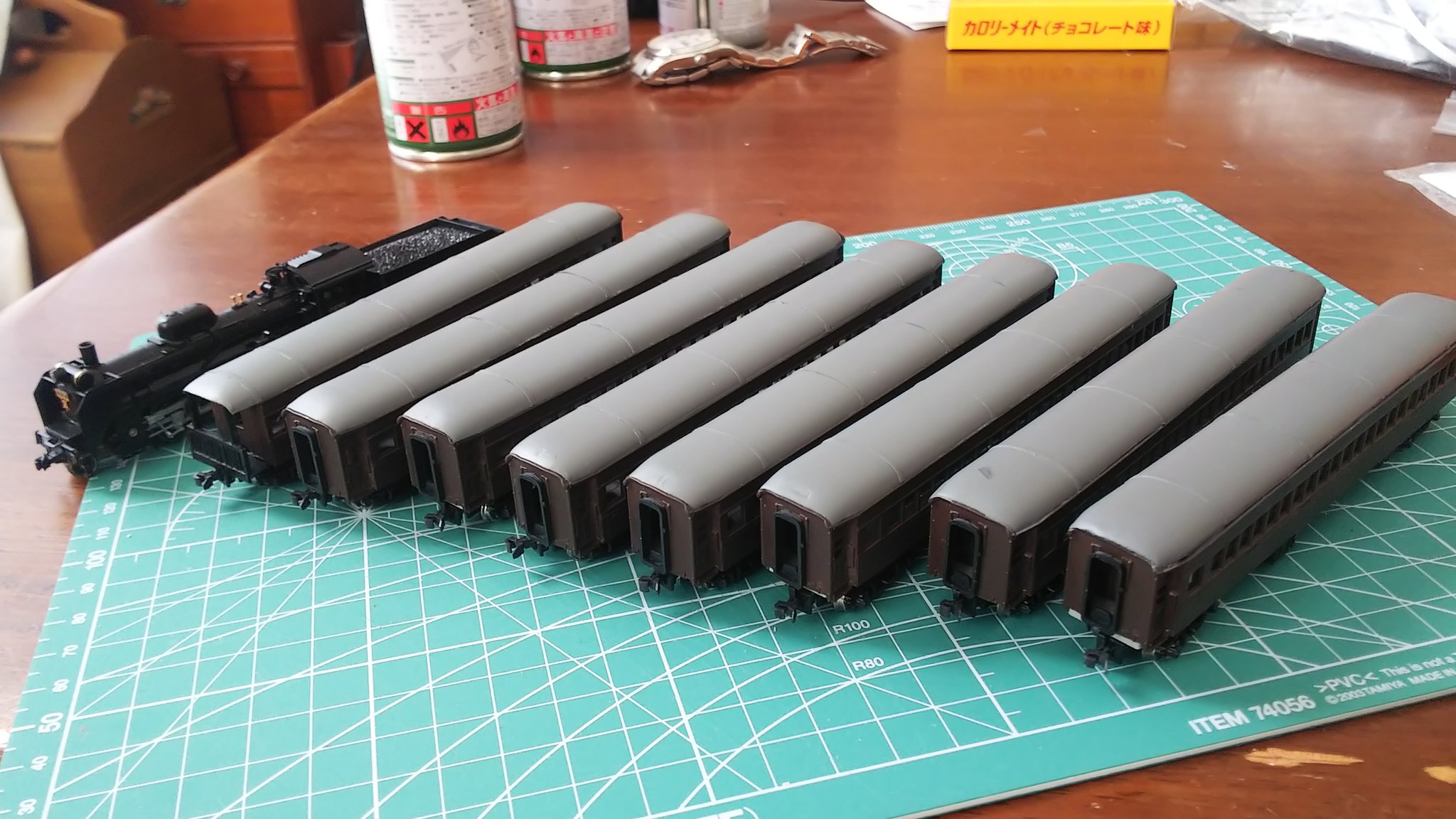 鉄道模型　鬼滅の刃 鬼滅の刃】無限列車建造記録 第壱弾 Making Mugentrain Part1