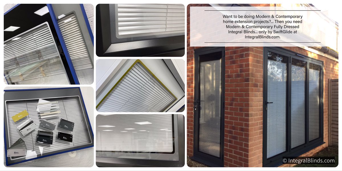 SwiftglideB's tweet image. You won’t produce a truly modern &amp;amp; contemporary installation using bog standard bare bones integral blinds that look the same as they always have. What you really need to be fitting is our fully dressed #IntegralBlinds - call 0800 610 2 610 for #DayLightControlWithStyle