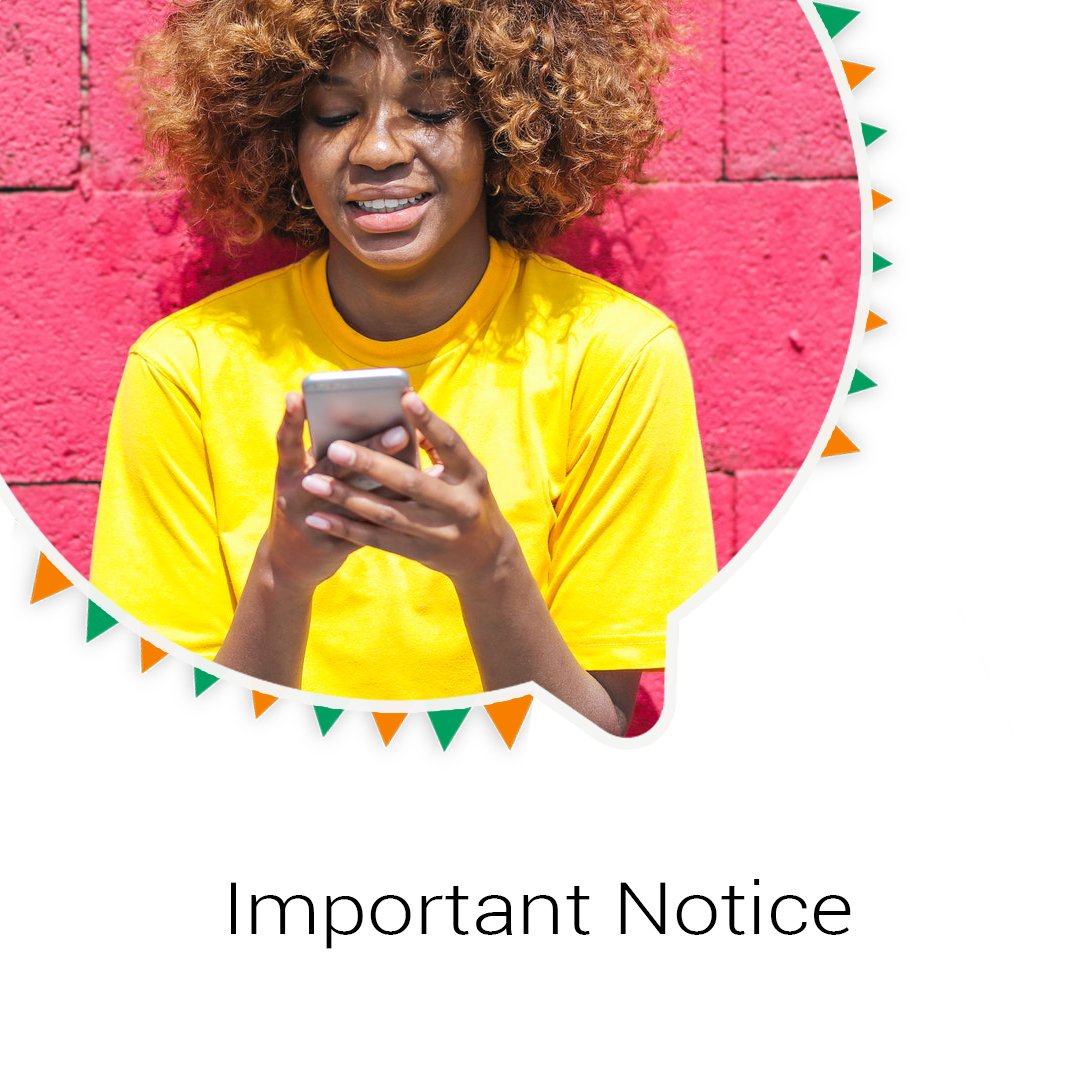 danielagneropro's tweet photo. La Côte d'Ivoire passera dans la nuit du 31 janvier 2021 de 8 à 10 chiffres au niveau des numéros de téléphone. Après le basculement à 10 chiffres, tous les utilisateurs ivoiriens de Mbuntu devront mettre à jour leur numéro de téléphone à 10 chiffres dans Mbuntu.
#Mbuntu https://t.co/wbDhxAlsRs