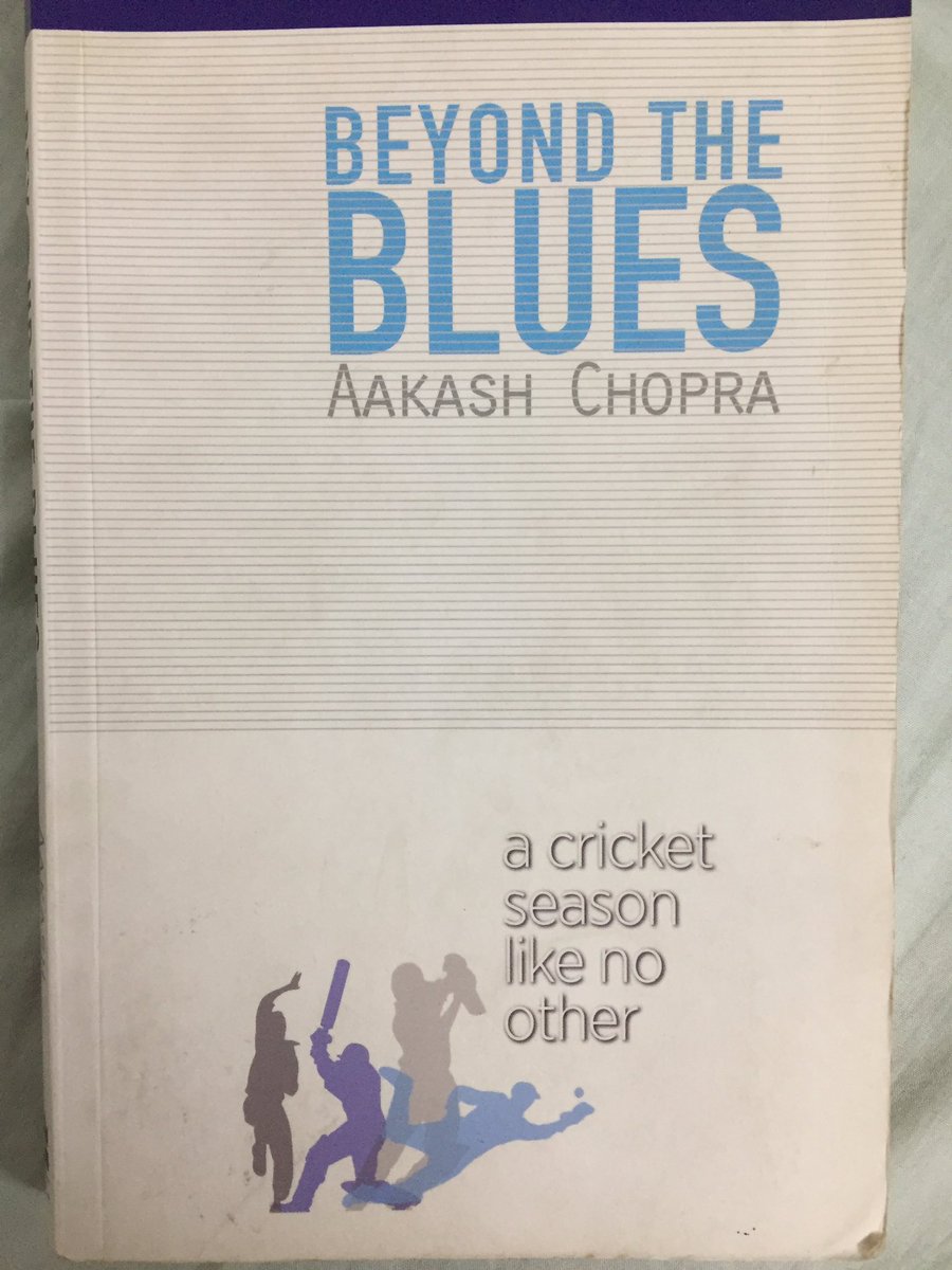 I have heard a lot about Aakash Chopra ‘s diary of the 2007 season . While the writing could be better , I loved the little vignettes about Sehwag giving Oakleys sunglasses to players who did well or the lesser known players who fight for recognition.