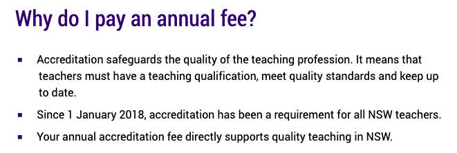 None of this actually answers why we pay $100...