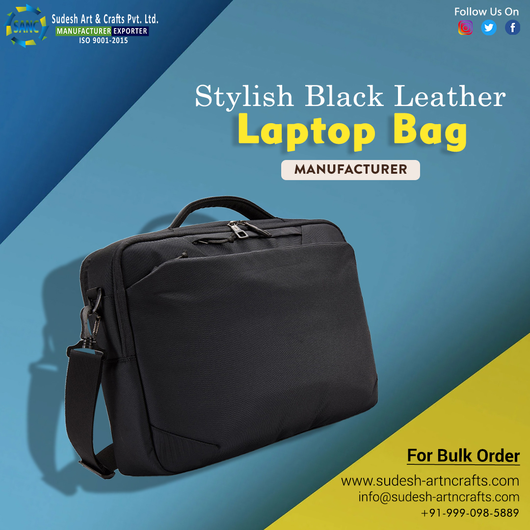 Stylish Black Laptop Leather Bag

#sudeshartncrafts #laptopbags #laptopbag
#laptopbagsph
#bags
#mensfashion #blackleather #blackleatherbag #leatherbag #leatherbags #mensstyle #fashionbag #makeinindia