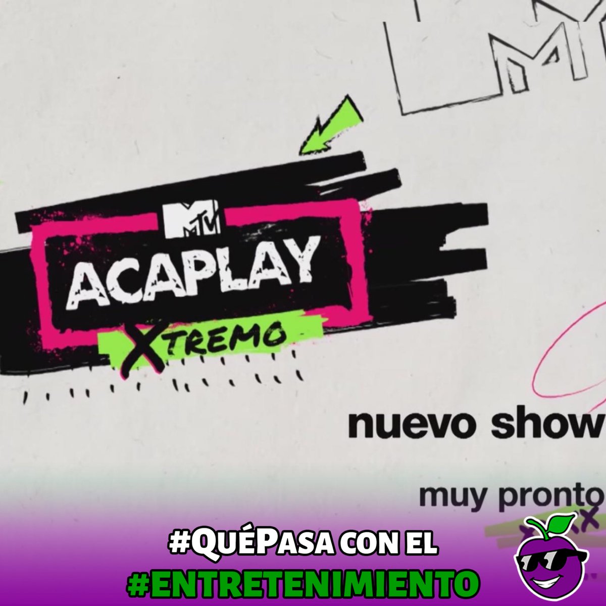 quepasa_oficial's tweet photo. . #QuéPasa con el #Entretenimiento 🍿

#MTV anuncia que la nueva temporada de #AcaPlay será lanzada próximamente; llevará el título de #AcaPlayXtremo. https://t.co/zdtpf9EcFj