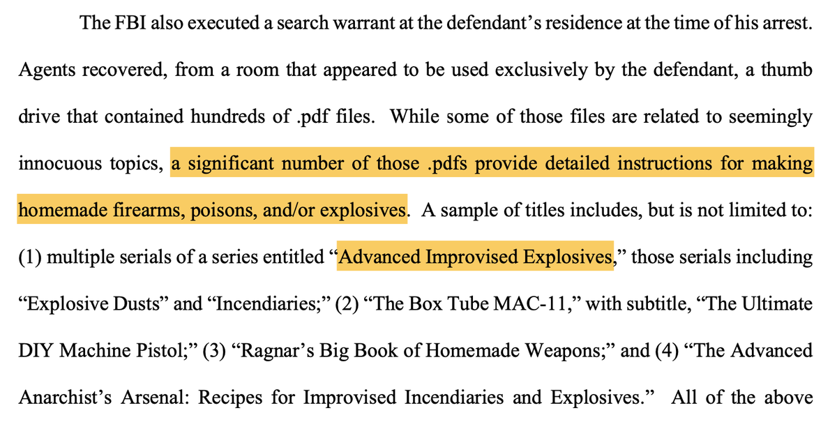 Pezzola's hobbies apparently include...every single activity that ISIS gets up to, especially IEDs!