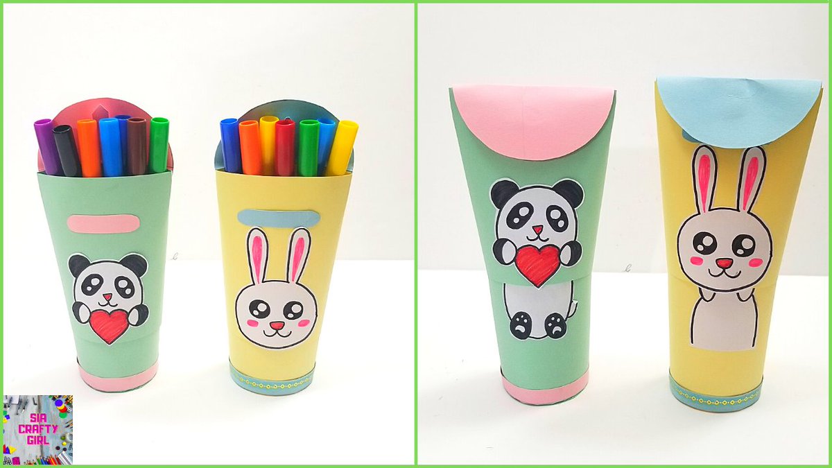 How to make paper Pencil Box and Pen Holder || Paper Pencil Box || DIY Pen Holder || School Crafts
youtu.be/ZaBpNvjzUOs
#papercraft #pencil #pens #organize