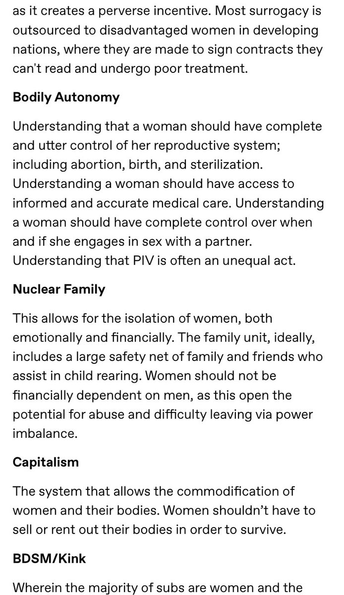 vagsupreme's tweet photo. if you’re a baby radfem, a lurker, a hatereader, or simply curious - here’s a really good post about what radical feminism is about. https://t.co/jaZtEbpTBI