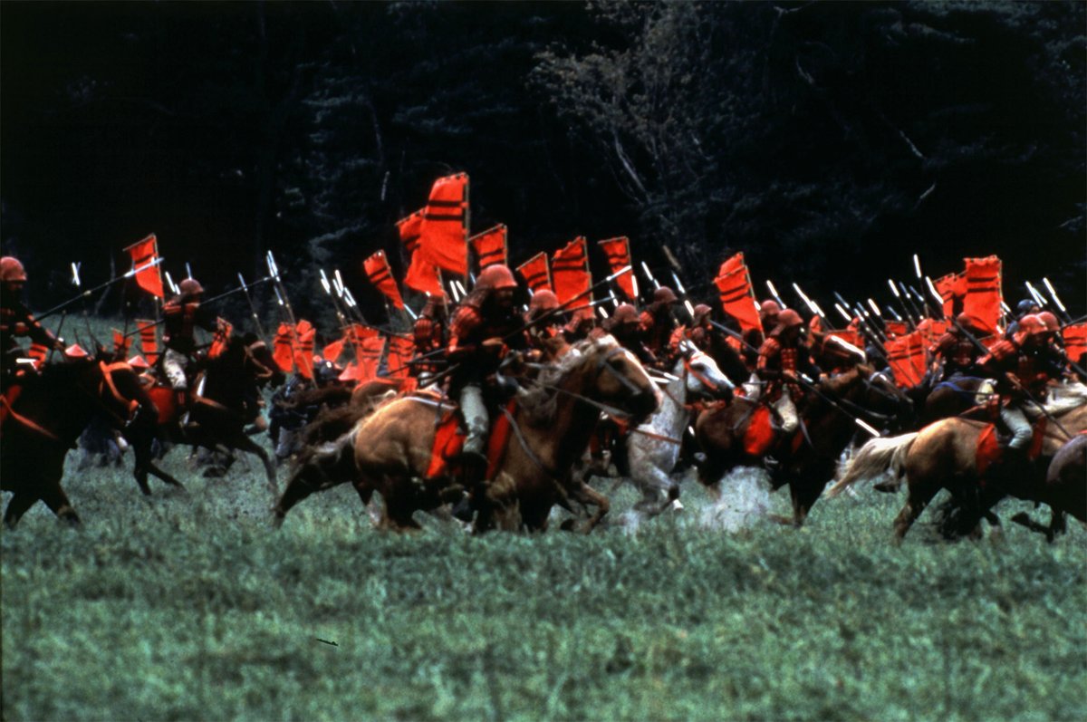 Ran (1985) is an inspired adaptation of King Leer by Akira Kurosawa, one of the greatest directors of all time, set in feudal Japan. The climatic battle sequence is unforgettable.