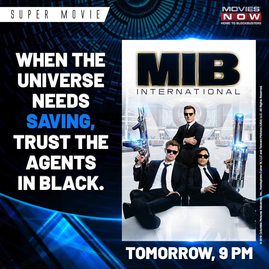 The agents are prepared to wage a war against the extraterrestrials, are you? #SuperMovie of the month, 'Men In Black: International' airs tomorrow, 31st January, Sunday at 9 PM. #MIBInternational #ChrisHemsworth #TessaThompson