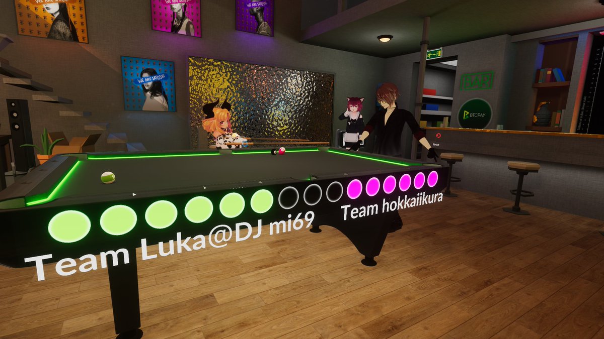 他力ぃ Vrchat フレンドの人達にjoinしたら英会話集会だったでござるの巻 ついでなので私も一緒にレッツ英会話 ただし英語力0の私には自己紹介すらままならない結果となってしまった そのあとは一緒にビリヤード対決 いくらさんと勝利を収め 他力ぃ Vrchat フレンドの人達にjoinしたら英会話集会だったでござるの巻 ついでなので私も一緒にレッツ英会話 ただし英語力0の私には自己紹介すらままならない結果となってしまった そのあとは一緒にビリヤード対決 いくらさんと勝利を収め
