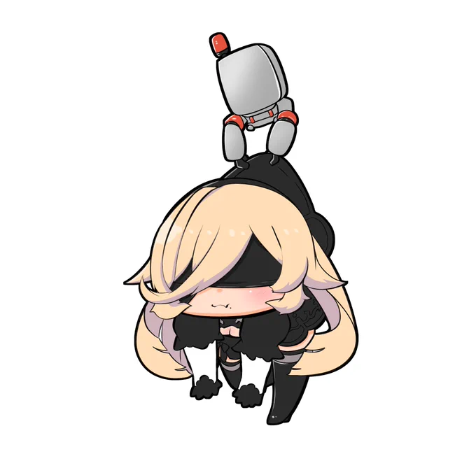 2B衣装のおニュイのつままれキーホルダー欲しい(情報過多)
#ソシ絵ール 