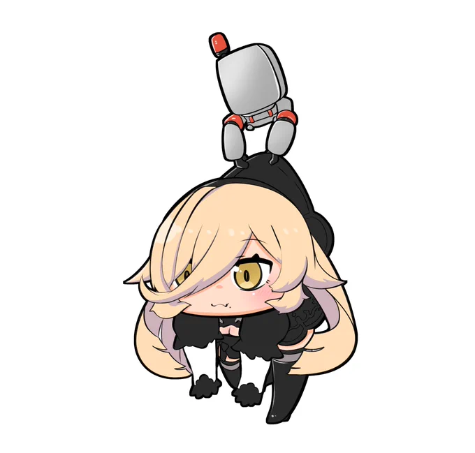 2B衣装のおニュイのつままれキーホルダー欲しい(情報過多)
#ソシ絵ール 