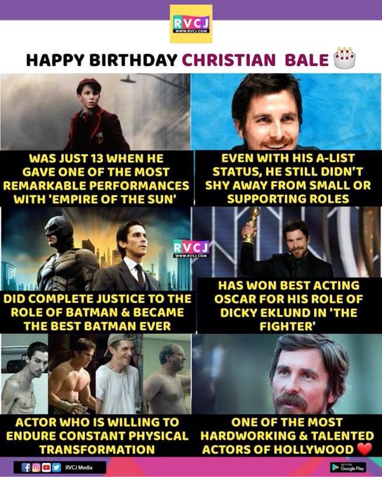 Happy Birthday Christian Bale        