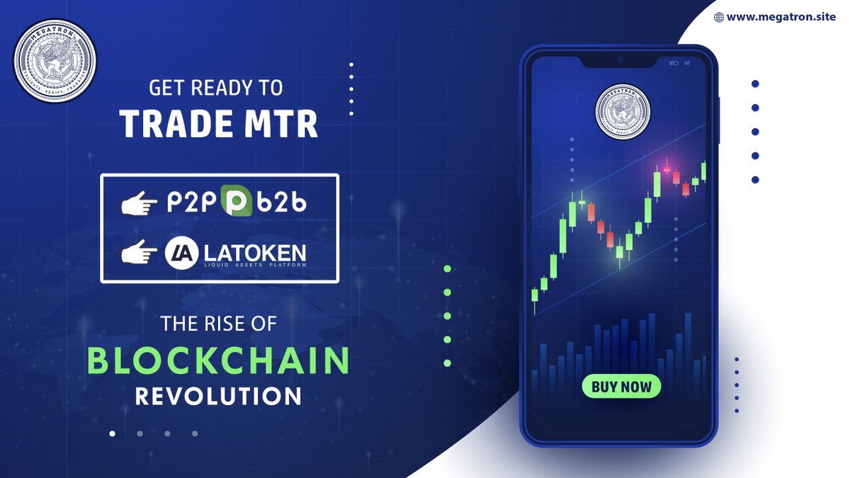 #MegaTron is starting it's trading in the first week of February 2021 as part of an ambitious plan to make #cryptocurrency more powerful to all.
MegaTron will be a game changer for the crypto currency ecosystem.
Get in touch - megatron.site
#MTR #Bitcoin #BTC #TRON