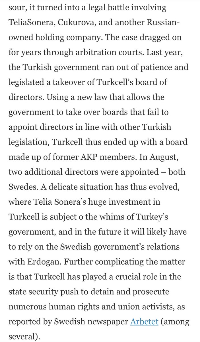 Bulent Aksu was the CFO of Turkcell - a company every Swedish gov and Telia representative remembers painfully.  https://erikmeyersson.com/2014/03/21/turkeys-economic-miracle-and-its-swedish-cheerleaders/