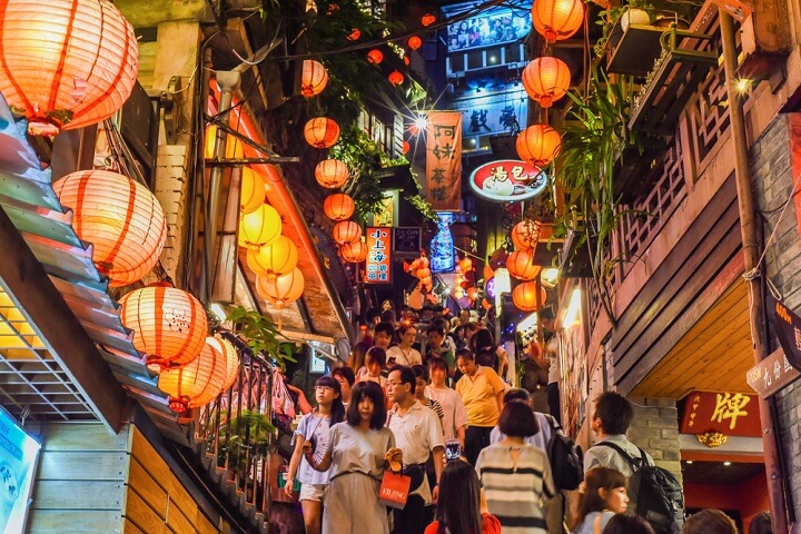 48/ Some people think Jiufen, a mountainside village north of Taipei, was the inspiration for the village in Spirited Away. Jiu-Fen means "nine portions" and the name comes from the village wanting nine portions every time there was a new shipment in port