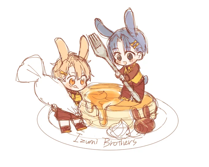 そのうちこういうアクキーとか作りたいな～と思って描いた 