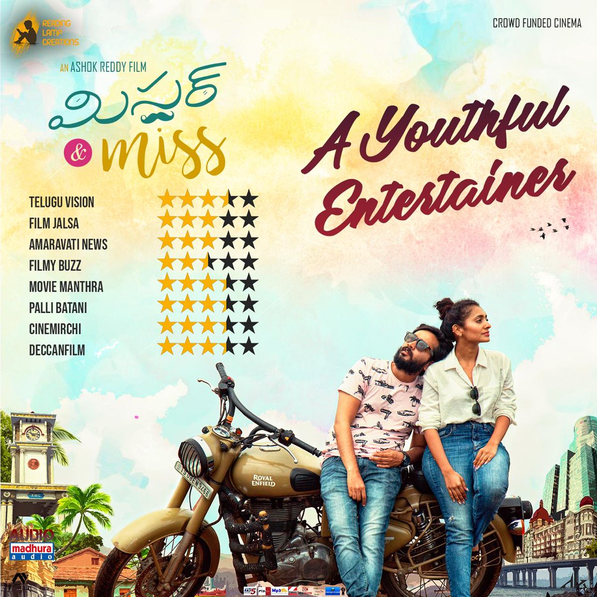 Cinema Mania (@thecinemamania) on Twitter photo Good reviews for Romantic Entertainer #MrAndMiss
Book your tickets now ➡️
bit.ly/3chJ6JX
<a href="/Bookmyshow/">BookMyShow</a>
<a href="/AshokReddy_T/">Ashok Reddy Tatiparthi</a> #PavanRachepalli #SaileshSunny <a href="/yashwanth/">yashwanth</a> <a href="/GnaneswariKand2/">GnaneswariKandregula</a> <a href="/siddammanohar/">siddammanohar</a> Good reviews for Romantic Entertainer #MrAndMiss
Book your tickets now ➡️
bit.ly/3chJ6JX
<a href="/Bookmyshow/">BookMyShow</a>
<a href="/AshokReddy_T/">Ashok Reddy Tatiparthi</a> #PavanRachepalli #SaileshSunny <a href="/yashwanth/">yashwanth</a> <a href="/GnaneswariKand2/">GnaneswariKandregula</a> <a href="/siddammanohar/">siddammanohar</a>