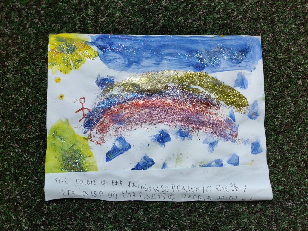 More beautiful art inspired by quotes from the song "What a Wonderful World"!✨ 🌎 🎶