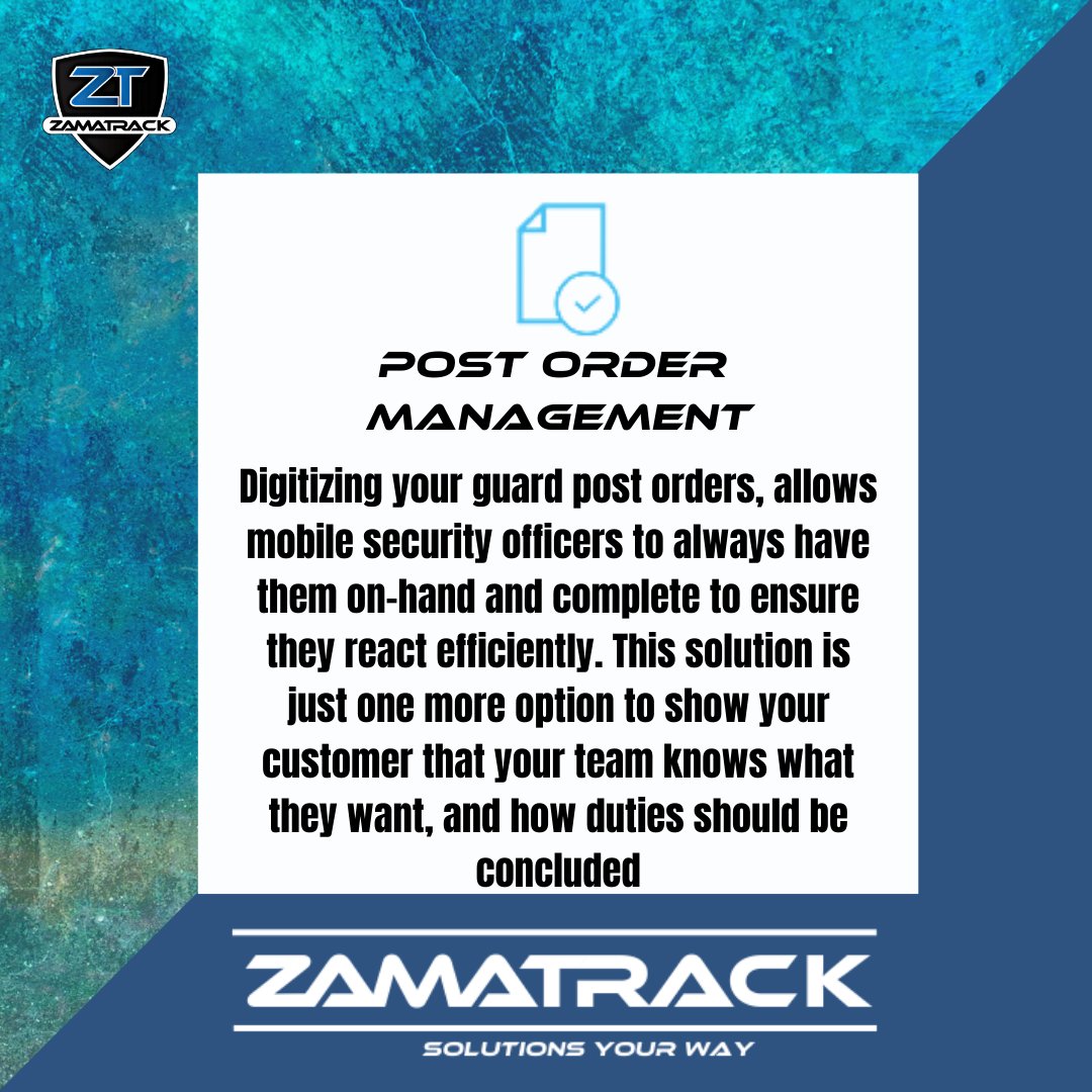 Zamatrack1's tweet photo. A happy client is a loyal client, impress your customers with our post-order #mangement software. 
#security #solutions #guardmanagement #technology #postorder #demo #software #workforce #industry #activity #business #securityservices https://t.co/NvhdNoFdHZ