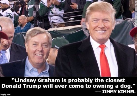 #LindseyGrahamIsATraitor And here is Jimmy Kimmel on Lindsey Graham :