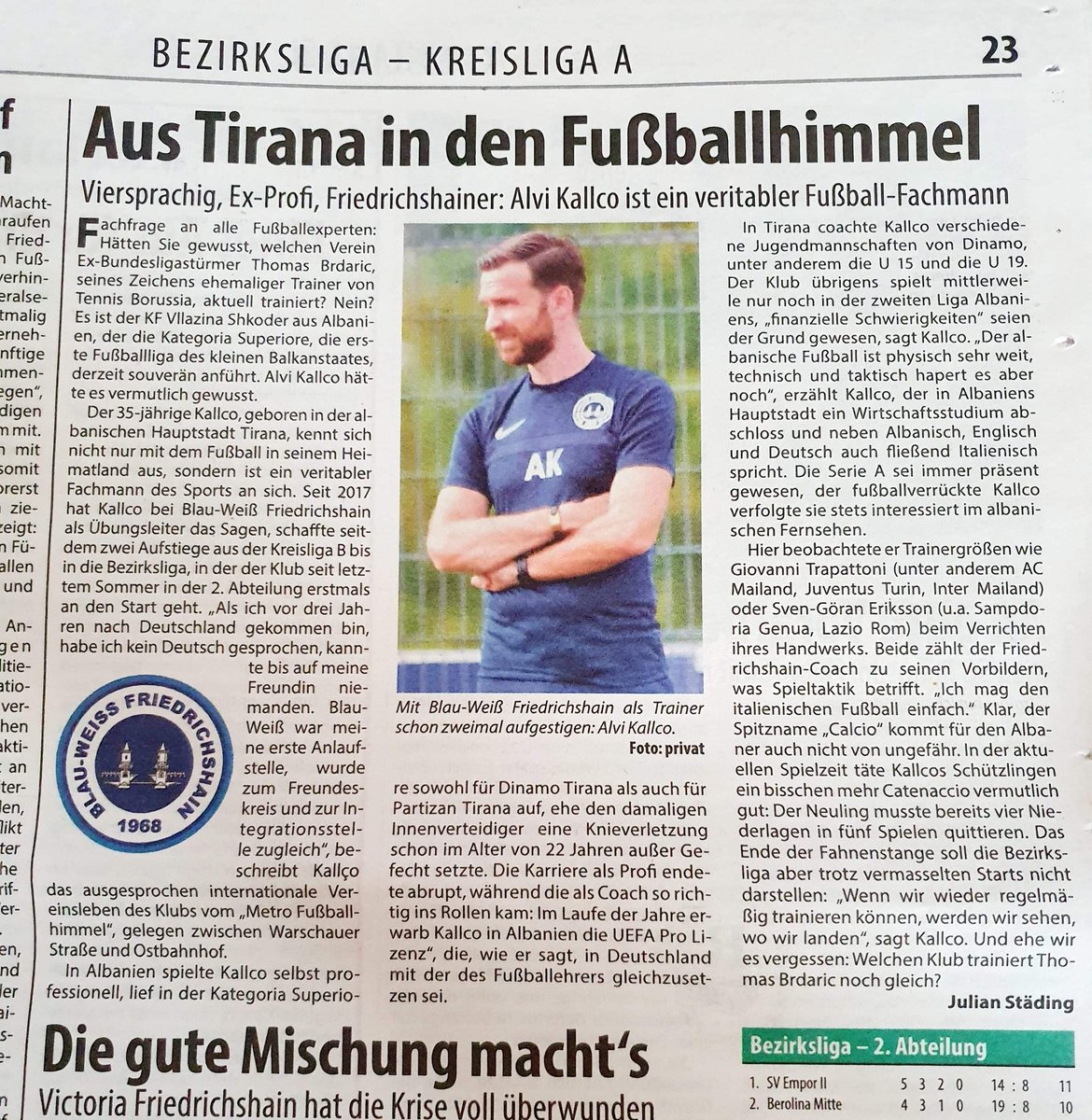Danke für das Interview @kuckeruzz <a href="/FuWoBerlin/">Fussball-Woche</a> <a href="/blauweissfhain/">Blau-Weiß Friedrichshain</a>