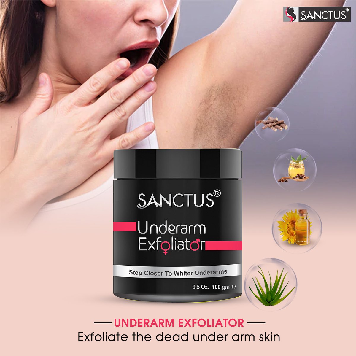 underarm exfoliator