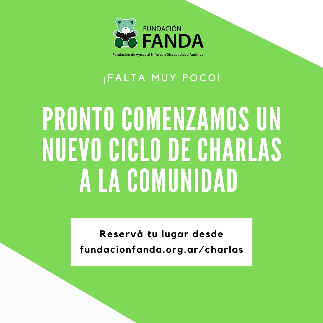 ¡Muy pronto comienza un nuevo ciclo de charlas a la comunidad!

Los encuentros del año pasado fueron un éxito. Por eso pronto retomaremos nuestros encuentros virtuales.

Ingresá a fundacionfanda.org.ar/charlas para inscribirte y recibir información de nuestros próximos eventos.