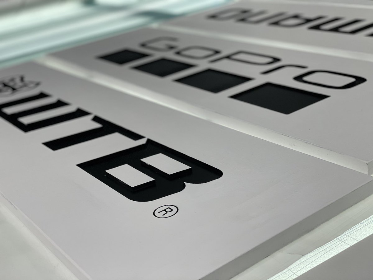 Exterior grade MDF, CNC routed, primed and painted signs for <a href="/BikeParkWales/">BikePark Wales</a> 🖤🤍