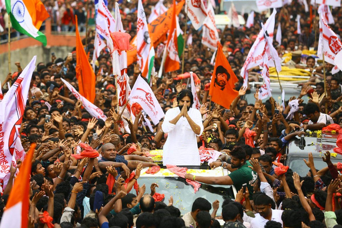Compilation of janasenani pics **Thread** ------>>>>> (Offline pics) @PawanKalyan 