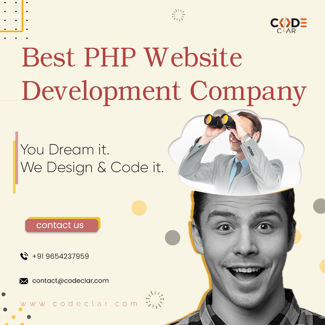 CodeclarS's tweet photo. Being the best PHP Web Development Company, we assure to make amazing, robust, and fast loading web applications with custom #PHP Web Application #Design &amp; Development Solutions. #html #javascript #java #css #python #programming #coding #programmer #webdevelopment #codeclar https://t.co/VtKlrKDynF