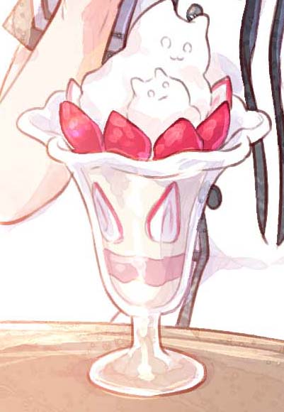 スイーツ女子のtwitterイラスト検索結果