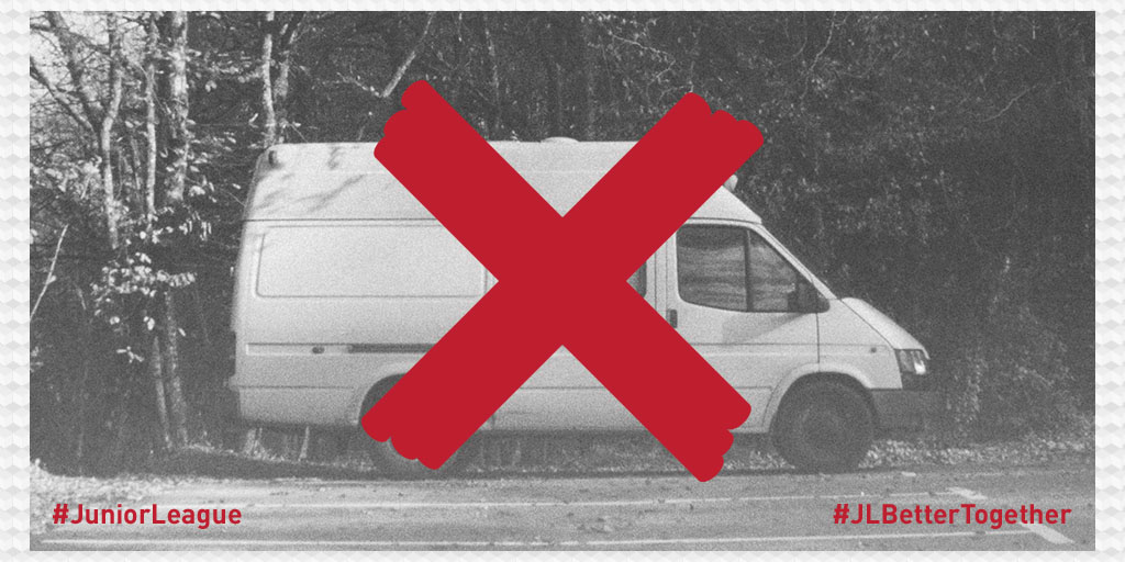 Public perception of what trafficking looks like often conjures up images of a white van &amp; a violent, sudden kidnapping. This is one of the most pervasive myths of trafficking. According to <a href="/Polaris_Project/">Polaris</a>, most traffickers use psychological means. 
#NHTAM #JuniorLeague #JLSP