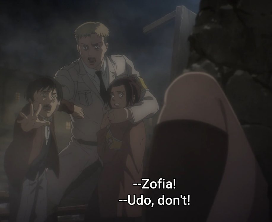 But why did Eren start a war like this? Why do so many innocents have to die? What did they do to deserve death? The answer is quite simple. They don’t deserve death. But then... why did Eren kill them? +