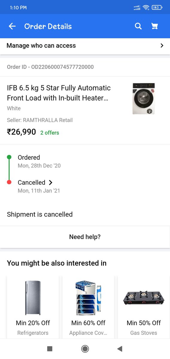 iPulkitMehrotra's tweet photo. Super bad service by #Flipkart and #Gaticourier. Ordered an item on 29dec and cancelled it on 11jan out of frustration and false promises. Waiting and following up since 8 days for refund as the product is still in my city and has not picked up for warehouse.
#poor #badexperience https://t.co/81RVStl82q
