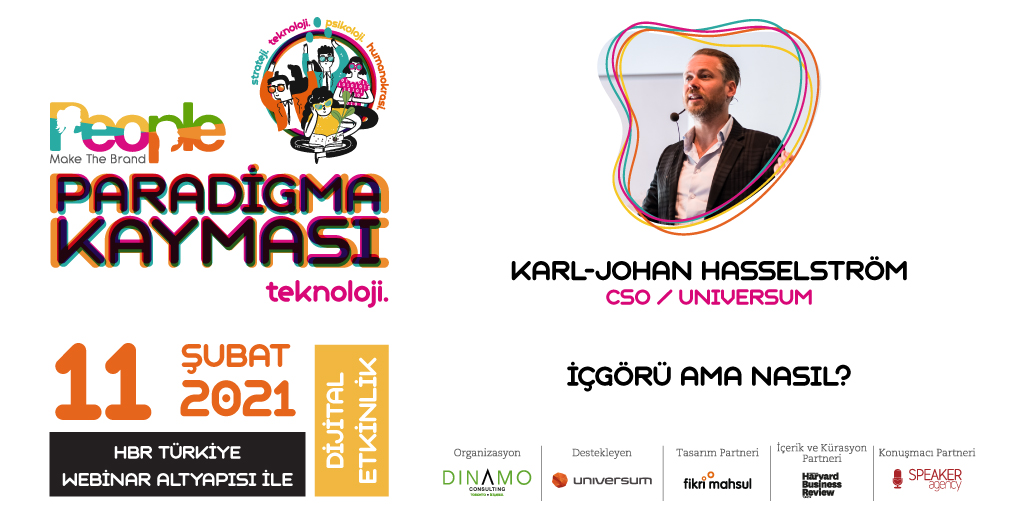 __Dinamo__'s tweet image. 11 Şubat’taki Teknoloji oturumunda Karl-Johan Hasselström, dünya genelinde yüzbinlerce katılımcı ile gerçekleştirilen Universum Yetenek Araştırmaları ışığında, gençleri anlamak için bir yol haritası sunacak. Detaylı bilgi peoplemakethebrand.com adresinde. #PeopleMakeTheBrand