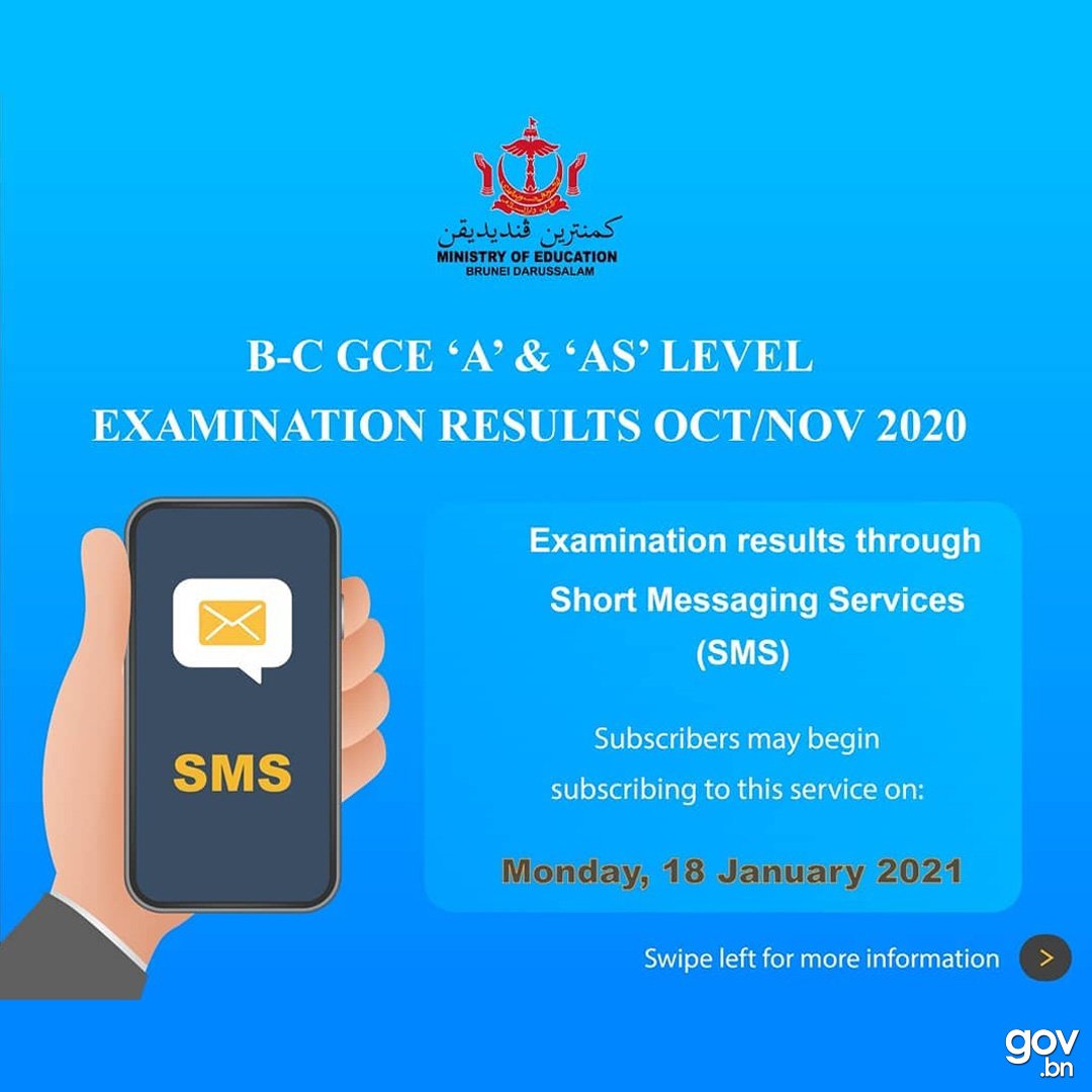 GOV.BN on Twitter "Short Messaging Service (SMS) for the