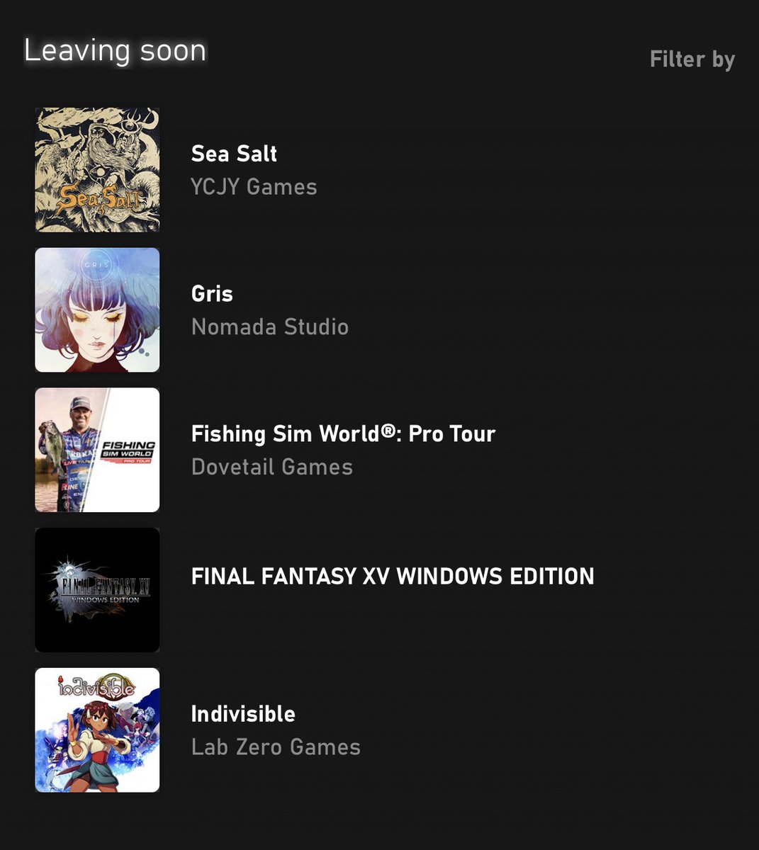 Games leaving Xbox Game Pass on Feb 1st (console &amp; PC)