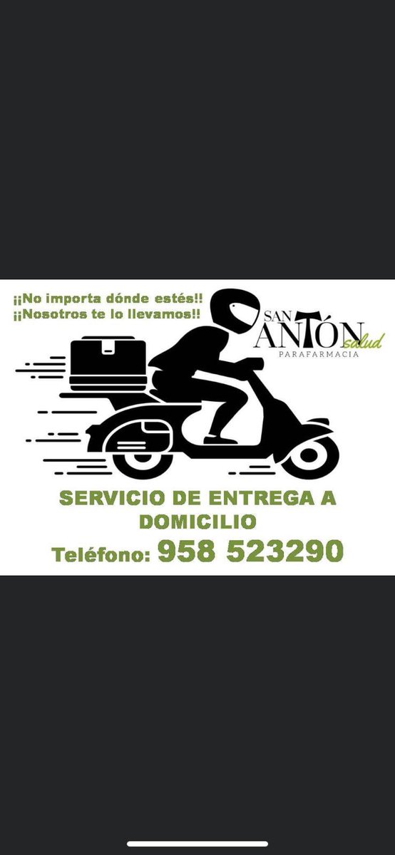 sanantonsalud's tweet photo. Nuevo servicio de entrega a domicilio. Tu pedido lo llevamos a donde nos digas. https://t.co/JWLjRijTqW