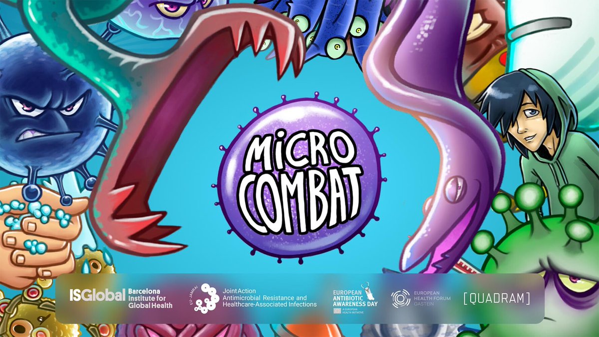 pfizer_spain's tweet photo. 🎮 👾 🦠 Nos gusta Micro-Combat, el videojuego que han creado @EUjamrai y @ISGLOBALorg para concienciar jugando sobre la amenaza a la salud pública que representan las #ResistenciasAntimicrobianas

La app es gratuita y puede descargarse aquí 👉🏻https://t.co/ZuoVdNaEI4 @PRANgob https://t.co/3h2v2LkJOM